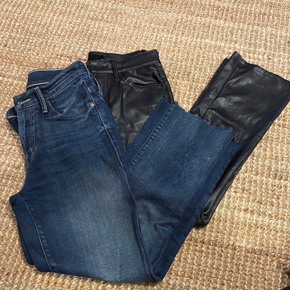 MOTHER Blue and Black Jeans